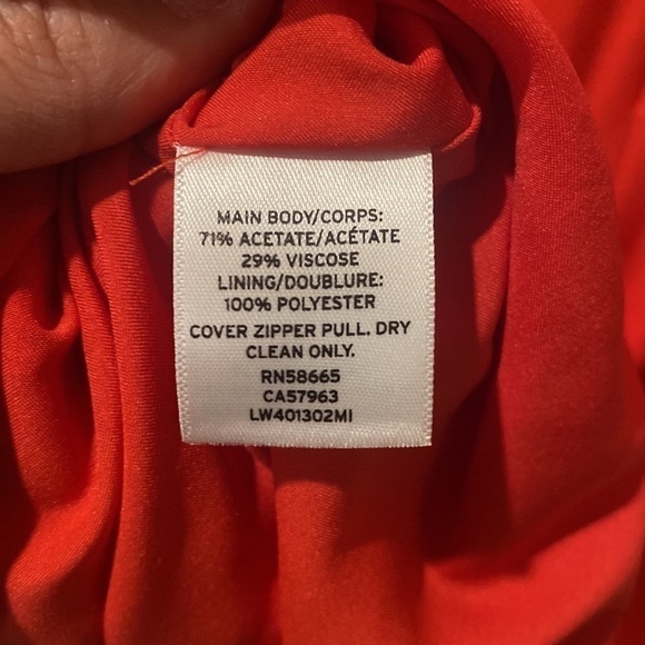 Lewitt V-Neck Red Tomato Dress - Size 6 - Picture 10 of 10